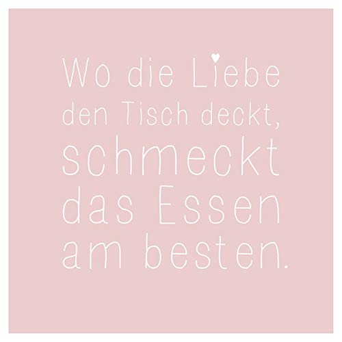 Räder Serviette Wo die Liebe den Tisch deckt