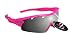 Produktbild RayZor Liteweight UV400 Pink Sports Wrap Golf Sonnenbrille, 1 PCE belüftet Smoked verspiegelt antireflektierende Linse
