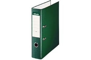 Esselte, classeur à levier, jaquette de plastique recouvert, A4 - dos 7,5 cm - vert