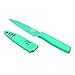 Produktbild KUHN RIKON 22820 Messer Colori 1 Rüstmesser aqua Gemüsemesser Edelstahl antihaftbeschichtet 19,5 cm m. Klingenschutz