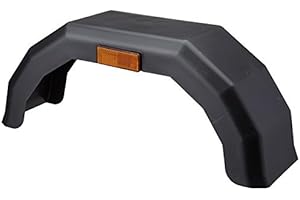 RING Plastic Trailer Mud Guard With Amber Side Reflectors - Suitable for Trailers With 10 Inch Wheels