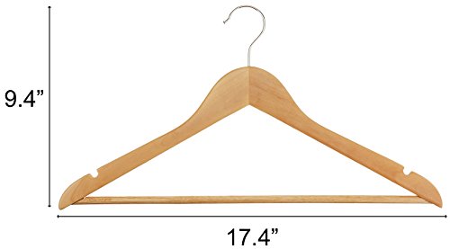 AmazonBasics Kleiderbügel aus Holz, 30 Stk. - 4