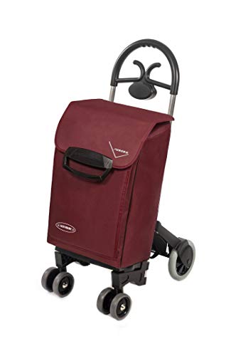 Aurora Carrello Spesa con Struttura in Alluminio a 6 Ruote che Agevola Utilizzo a Spinta e Traino mod. Forza6