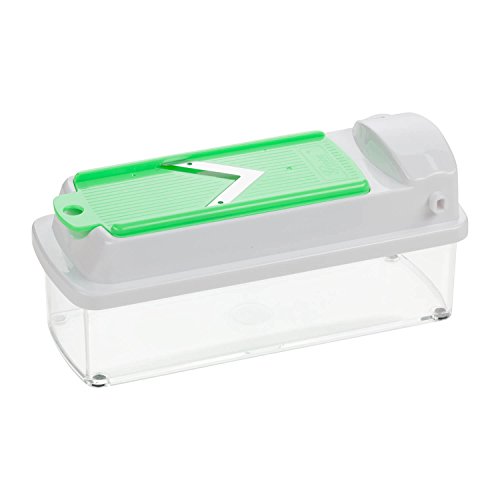 Genius Nicer Dicer Smart | Neon-Grün | 15 Teile | Alles-Schneider | Hobeln | Würfeln | Schneid-Gerät | TV-NEU - 4