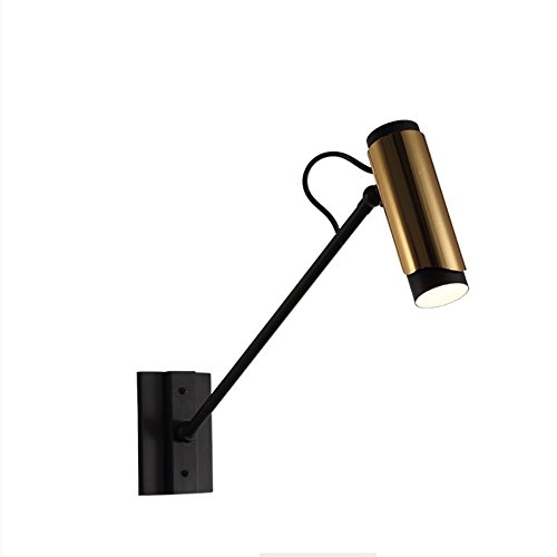 Preisvergleich Produktbild GBYZHMH Energieeinsparung verstellbare Wandleuchte-Post-modernen, minimalistischen kreative Eisen gold Wandleuchte Wohnzimmer Bett hotel Flur wand Lampe (nicht die Lichtquelle)