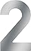 Produktbild Hausnummer HAUSNUMMER EDELSTAHL 2 120MM 424017
