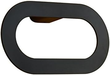 Small modern simple ink black towel ring bathroom towel rack length 20CM