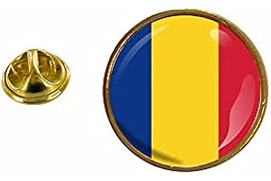 Akachafactory pins pin Badge pin's Drapeau Roumanie roumain Rond cocarde
