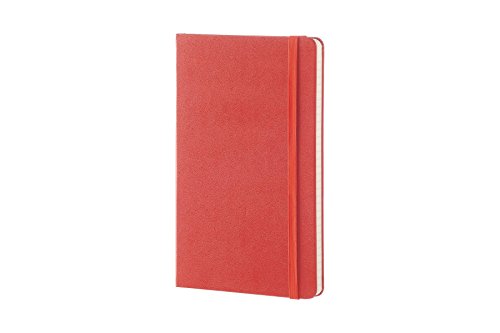 Moleskine Coral Orange Large Plain Notebook Hard