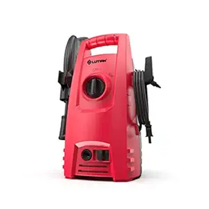 Sulfar Lutian High Pressure Washer 1400W| 100% Pure Copper Motor|Pressure-100 Bar, Max Flow-390 l/h, Working Radius +8m, Spray Gun with Extension Rod, Hose Pipe for Multi-Cleaning(Sky Red)