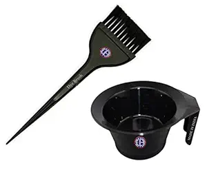Ear Lobe & Accessories Hair Colour Dye Bowl With Dye Brush
