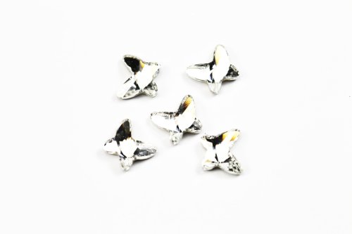 Swarovski Crystals Butterfly Flat Back Article 2854 - Small Pack-Crystal Clear-8Mm-5