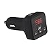 Produktbild KitSound KSMYFM2  KitSound MYFM2 Bluetooth Kompakter FM Transmitter KFZ Auto Radio Adapter mit Freisprecheinrichtung, USB-Ladeausgang, Musiksteuerung, LCD-Display - Schwarz Schwarz