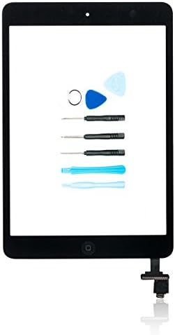 Teparto touch screen digitiser with tool set and adhesive pre-assembled black home button for iPad Mini 1&nbsp;and 2