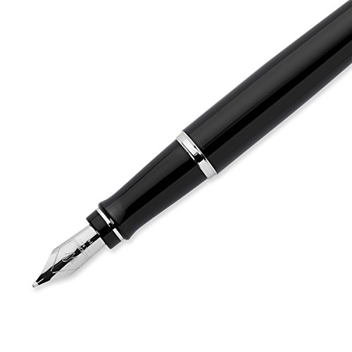 Waterman S0951760 Expert-Kollektion Füllfederhalter (Federstärke M, Chromverzierung) schwarz - 3