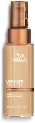 Wella Ultimate Smooth Silky Milk – Latte leggero – Per una morbidezza duratura e il controllo dell'effetto crespo (30 ml)