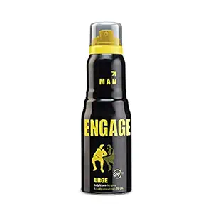 Engage Urge Deodorant For Men, Citrus and Woody, Skin Friendly, 150 ml