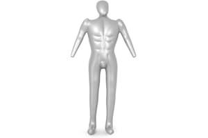 babominimer Manichino da uomo gonfiabile per tutto il corpo, 168 cm, per tutto il corpo, da uomo, per busto da sarto, per vetrine, sarti