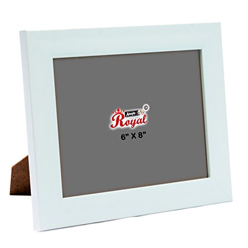 AJANTA ROYAL Classic 6 x 8 Solo Photo Frame insert (White) : A-42