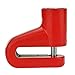 Produktbild GOTH Perhk Bremsscheibenschloss Motorradschloss Diebstahlsicherungen Professionell Multifunktional Disc Lock für Motorrad Fahrrad (Rot, Blockieren)
