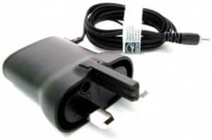 Genuine Nokia Thin Small Pin Mains Wall Charger AC-11X 3 Pin Plug For C1-01 2730 2760 3109 1650 E61 N8 N95