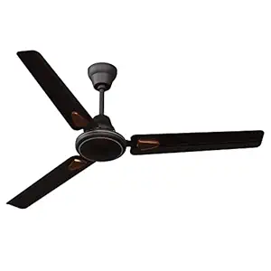 V-Guard Windle Deco 380 RPM | Air Delivery - 215 m?/min Ceiling Fan with 2 Year Warranty (Brown)