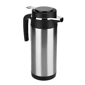 Electric Kettle, Large Capacity 1200ML Portable Heating Water Bottle Vacuum Insulation In-car for Outdoor(24V)