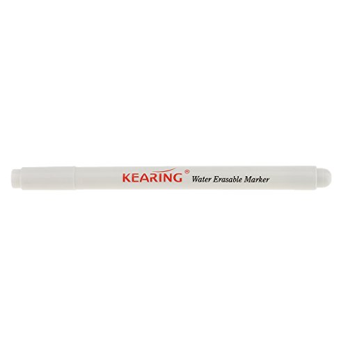 MagiDeal Luft / Wasser Löschbarer Stift Verschwindender Stoff Marker – Weiß, 1mm - 6