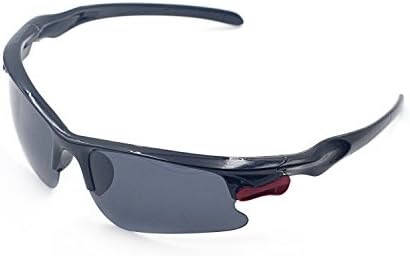 Xinmade Polarized Sunglasses for Riding,Cycling,Running,etc. (Black Frame Grey Lens)