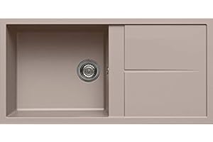 Elleci LGU48043 Lavello da Incasso GRANITEK, Tortora