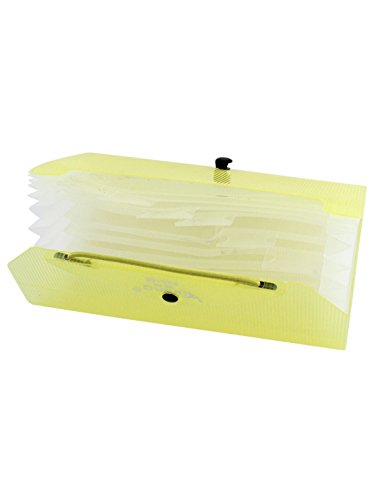 Plastik Gummiband-verschluss Dateiordner Rechnungen Taschen-halter Gelb - 3