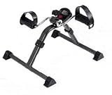 Pedalier | Aparato ejercitador de brazos y piernas a la vez| Apuesta por el deporte en casa | Intensidad variable | Con cintas regulables en el pedal |Color cromado