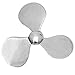 Produktbild Festnight Aluminium Propeller Bootspropeller 49 x 49 cm Wanddekoration Ornament Deko Silberfarben