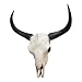 Produktbild dasmoebelwerk XXL Bullenschädel Rinderschädel Wand Garten Deko Figur Skulptur In- und Outdoor H69 cm Natur