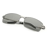 【LENTE DE PROTECCIÓN POLARIZADA CON UV400】 Estas gafas de sol son superiores al tipo de gafas de sol más antiguas en tres formas: cuando se mueven adentro o afuera, las lentes se ajustan a las condiciones de luz . Y en segundo lugar, las lentes polarizadas reducen los destellos y el resplandor. Mientras tanto, 100% de protección contra los dañinos rayos UVA / UVB.