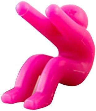 17YEARS 2 Pcs Cartoon Anti Soup Overflow Device Kitchen Gadget Silicone Pot Lid Holder (Hot Pink)