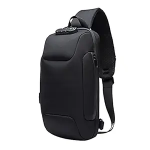 Belity Anti Theft Sling Bag Travel Crossbody Sling Backpack Chest Bags with USB Charging Port Daypack Hiking Waterproof Shoulder Bag