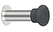 Produktbild FSB Wandtürpuffer (Türstopper) Edelstahl matt, 120 mm lang, zum Schrauben, Modell 3896