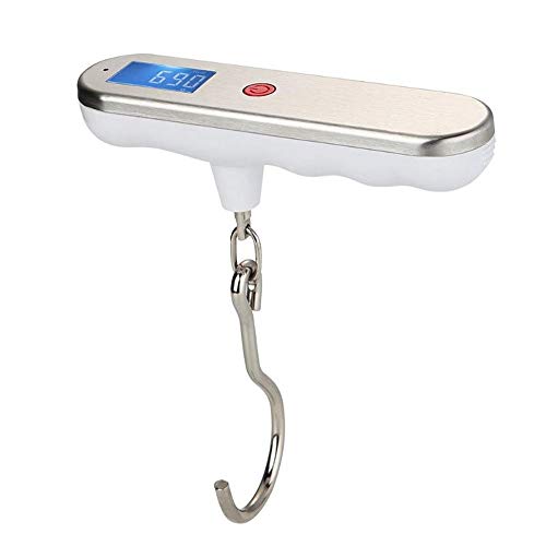 Preisvergleich Produktbild MIJNUX Tragbare LCD Digital Hängende Gepäckwaage Großer Haken Elektronische Waage Wiegewerkzeug Reisestab Waage Küche Elektronische Waage