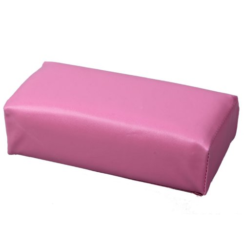 JTC Solid Color Rectangle Pillow Cushion Hand Rest Nail Art Manicure Salon Tools (Pink)