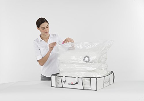 Compactor RAN3592 Unterbettkommode mit Vakuumbeutel, 50 x 65 x 15,5 cm, weiß - 3