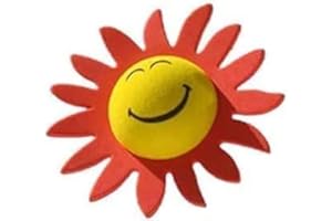GAMMAEON Aerial ball Cute Sunflower Car Antenna Toppers for All Kinds of Cars, Anti-Collision Decoration EVA Ball