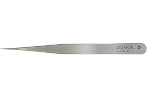 Dumont - Precisionspincett för klocktillverkning, precisionspincett, smycken - rostfritt stål 02 polerad finish - tillverkad i Schweiz (N°3)