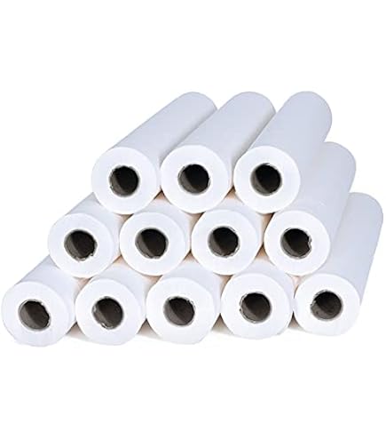 Lot De 9 Draps D'Examen Vivezen 60cm X 50m - Ouate De Cellulose Gaufrée - 34g/m²