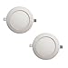 Mazda LED Panel 3W Ceiling Light (Pack of 2, Warm White, Round) RS.399.00