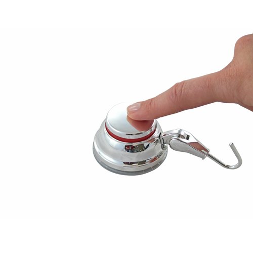 Preisvergleich Produktbild Yacht Steel One-Touch Saughaken, Silber, 100mm, Plastik