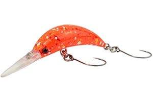 Fishing Tackle Max Unisex – Erwachsene 10C5200344C10 FTM Mega Masu MR Wobbler 3,5cm 35mm 2,5g UV Camou Orange 5200344 Ultra Light Fischen Forellenangeln Barschangeln, Bunt, Normal