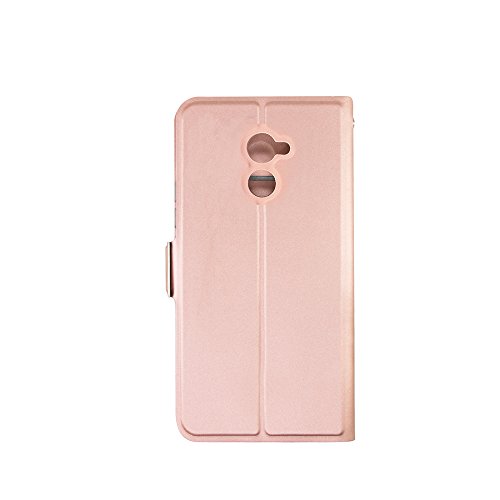 TopACE   High Quality PU Cuero Funda flip Cover Caso para Vodafone Smart N8  Oro Rosa 
