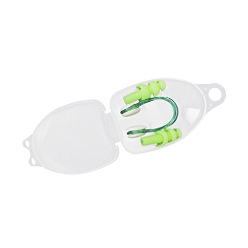 Un Conjunto De Accesorio De Natación Pinza de la nariz +Tapón de oído De natación de silicona