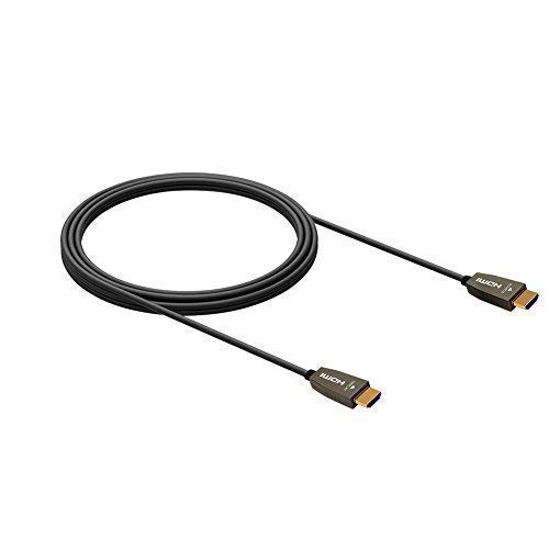RUIPRO HDMI Fiber Cable 33 feet Light High Speed Support 18.2 Gbps 4K at 60Hz HDMI 2.0 Subsampling 4:4:4/4:2:2/4:2:0 Thin Slim and Flexible with Optic Technology 10m
